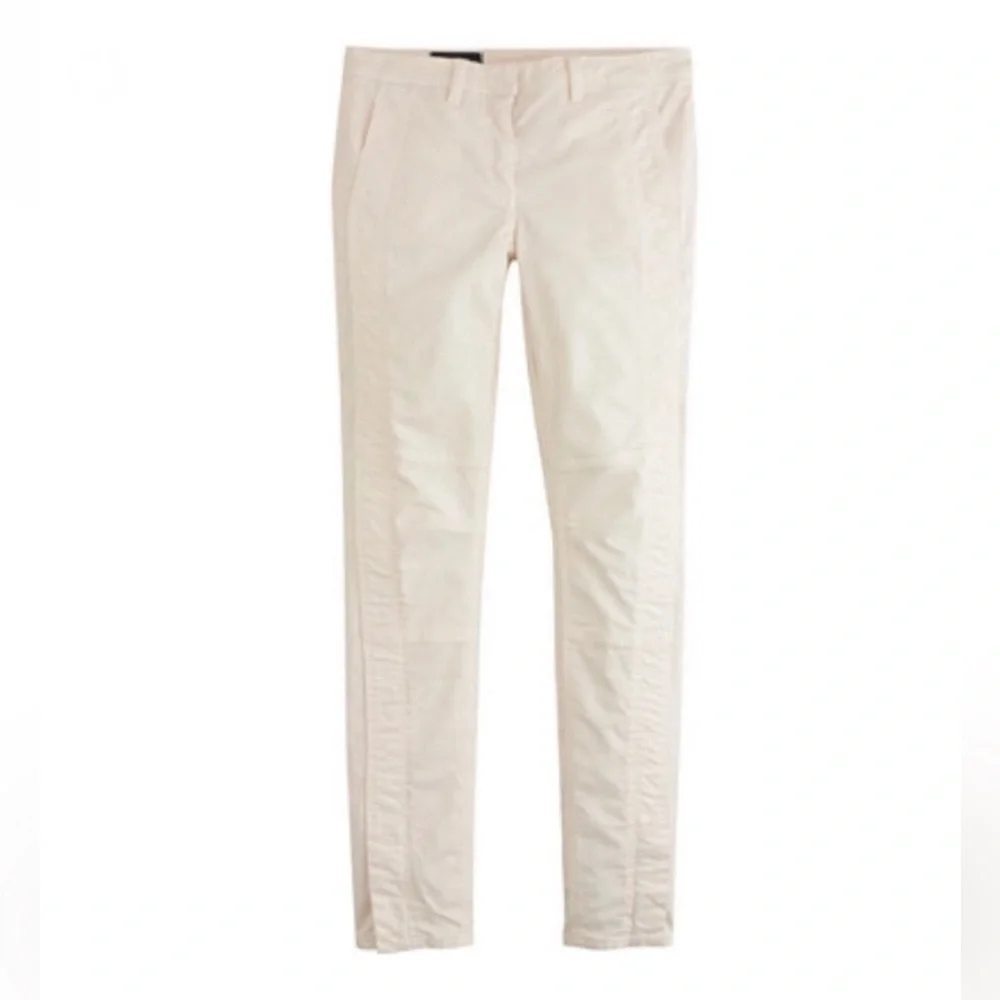 J. CREW‎ 09616 Seamed Motorcycle Zipper Ankle Pants Jeans Moto Zip Core Slim 27